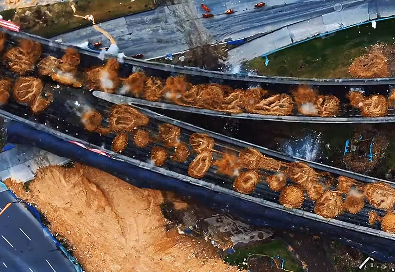 Implosión puente Las Americas