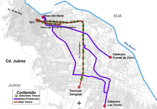 Corredor BRT Ciudad Juárez